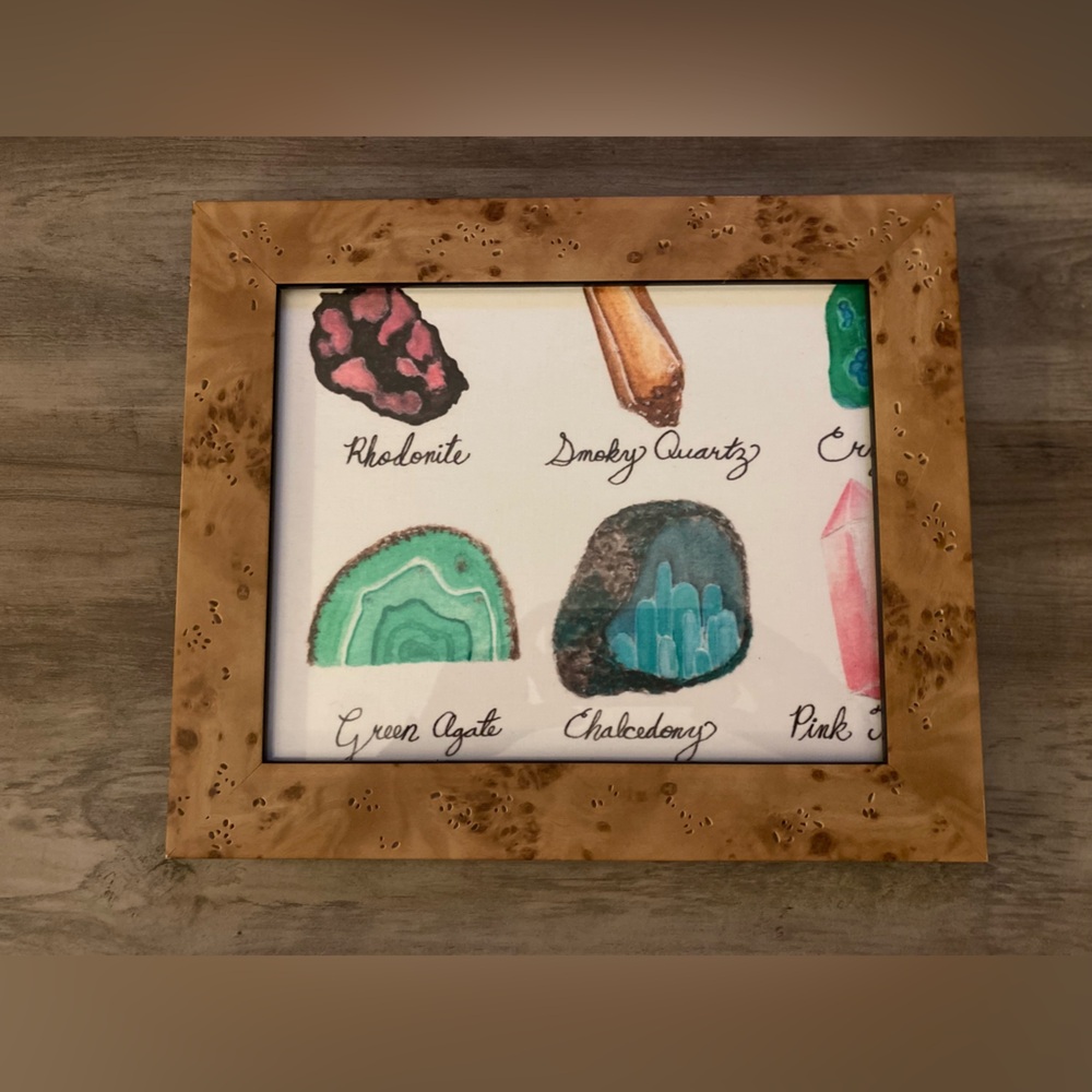 Crystals Framed Artwork